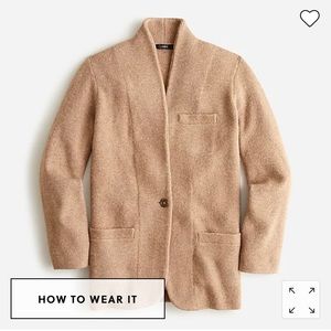 Cocoon sweater-blazer